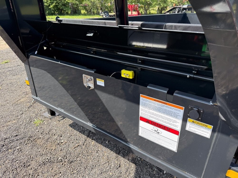 16' Dump Trailer GN 24" Side Walls - Telescopic Lift - 8k Axles - Bumper Pull Dump - Dump Trailers - TrailerSwap