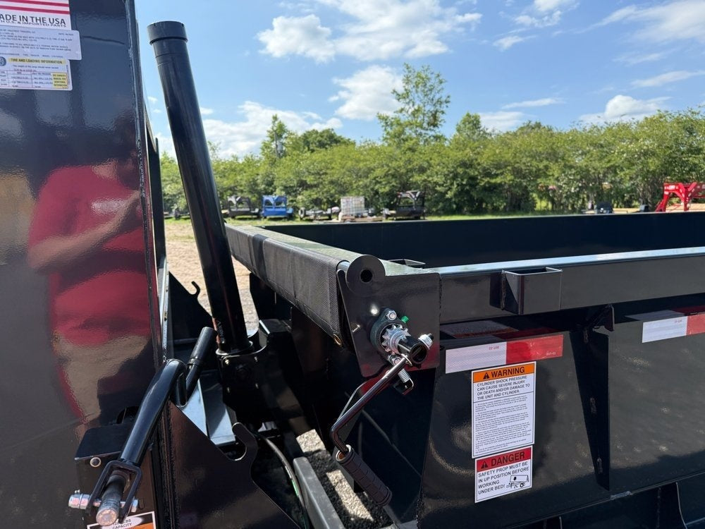 16' Dump Trailer GN 24" Side Walls - Telescopic Lift - 8k Axles - Bumper Pull Dump - Dump Trailers - TrailerSwap