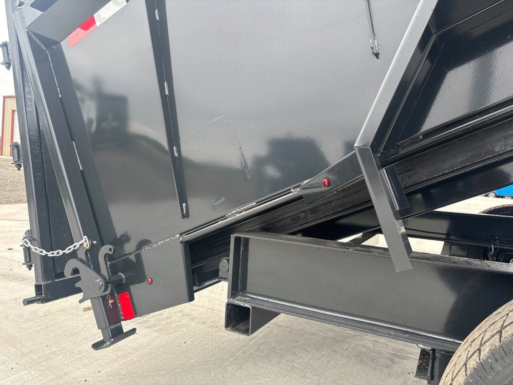 16' Dump Trailer GN 40" Side Walls - Telescopic Lift - 7k Axles - Bumper Pull Dump - Dump Trailers - TrailerSwap