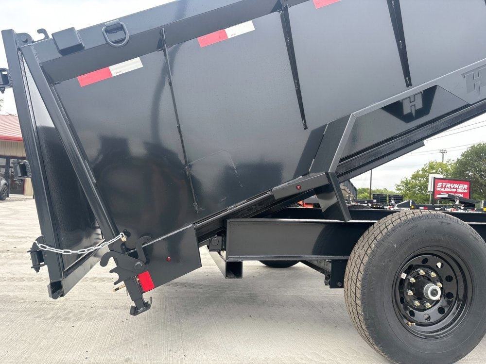 16' Dump Trailer GN 40" Side Walls - Telescopic Lift - 7k Axles - Gooseneck Dump - Dump Trailers - TrailerSwap