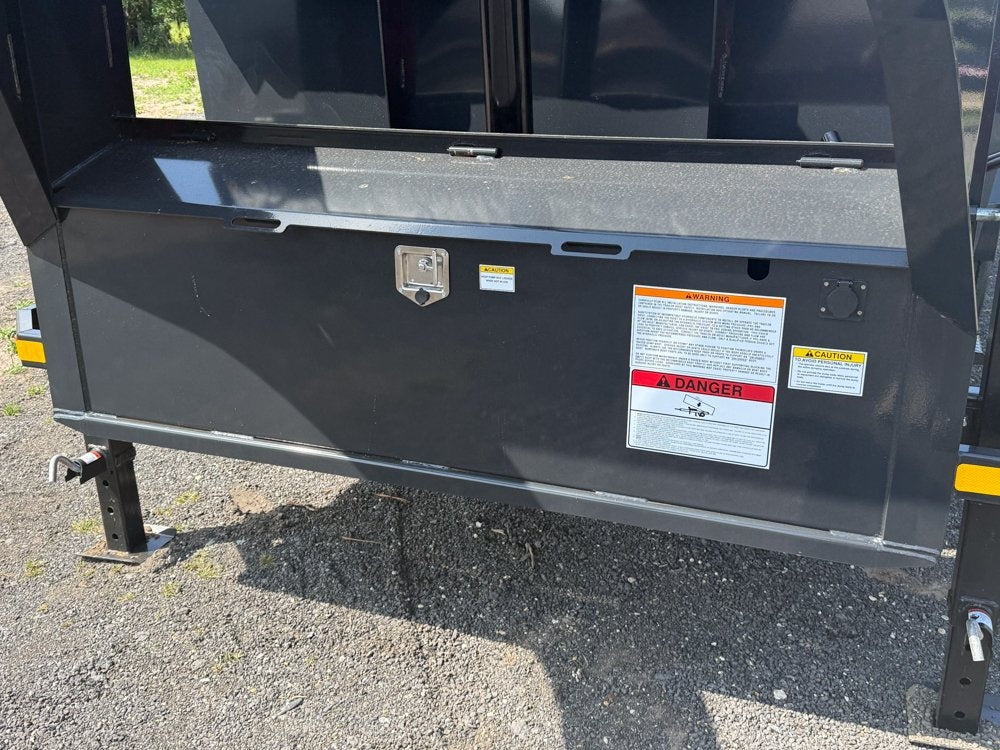 16' Dump Trailer GN 40" Side Walls - Telescopic lift - 8k Axles - Gooseneck Dump - Dump Trailers - TrailerSwap