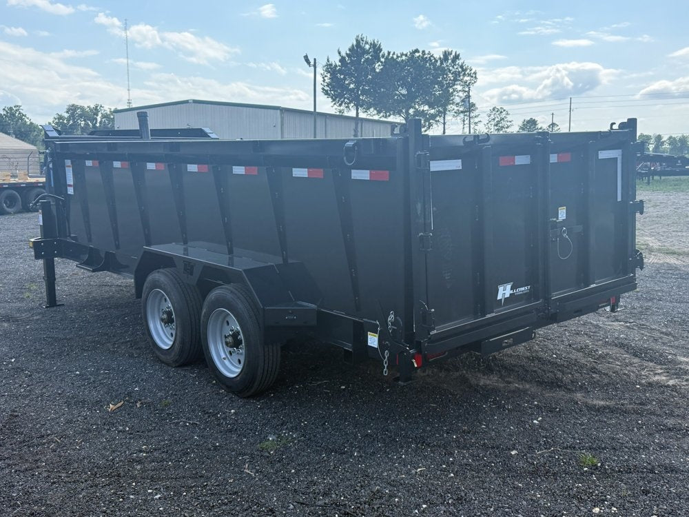 16' Dump Trailer GN 40" Side Walls - Telescopic lift - 8k Axles - Gooseneck Dump - Dump Trailers - TrailerSwap