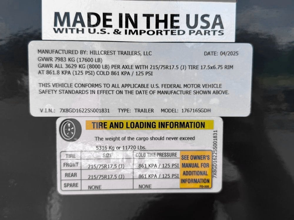 16' Dump Trailer GN 40" Side Walls - Telescopic lift - 8k Axles - Gooseneck Dump - Dump Trailers - TrailerSwap