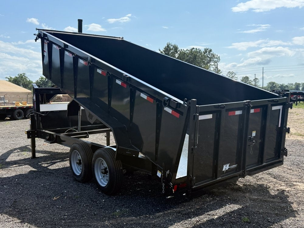 16' Dump Trailer GN 40" Side Walls - Telescopic lift - 8k Axles - Gooseneck Dump - Dump Trailers - TrailerSwap