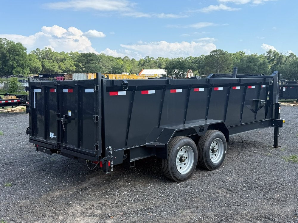 16' Dump Trailer GN 40" Side Walls - Telescopic lift - 8k Axles - Gooseneck Dump - Dump Trailers - TrailerSwap
