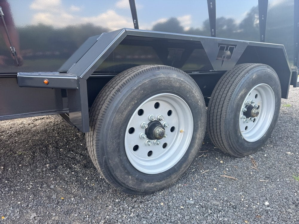 16' Dump Trailer GN 40" Side Walls - Telescopic lift - 8k Axles - Gooseneck Dump - Dump Trailers - TrailerSwap