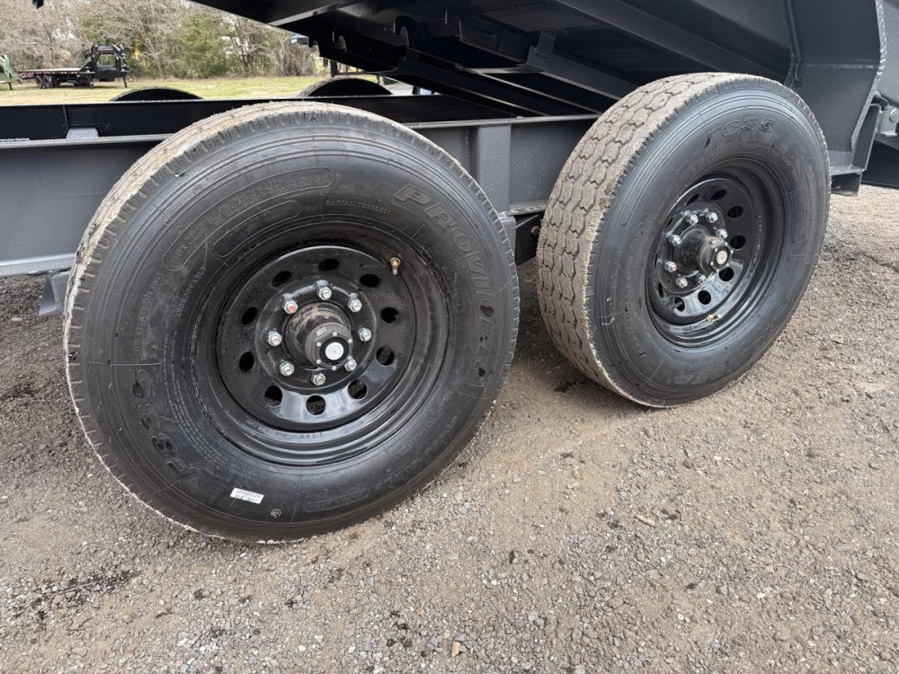 16' Dura-Haul DRL Bumper Pull Dump Trailer 24" Side Walls - (2) 8K Axles - Bumper Pull Dump - Dump Trailers - TrailerSwap
