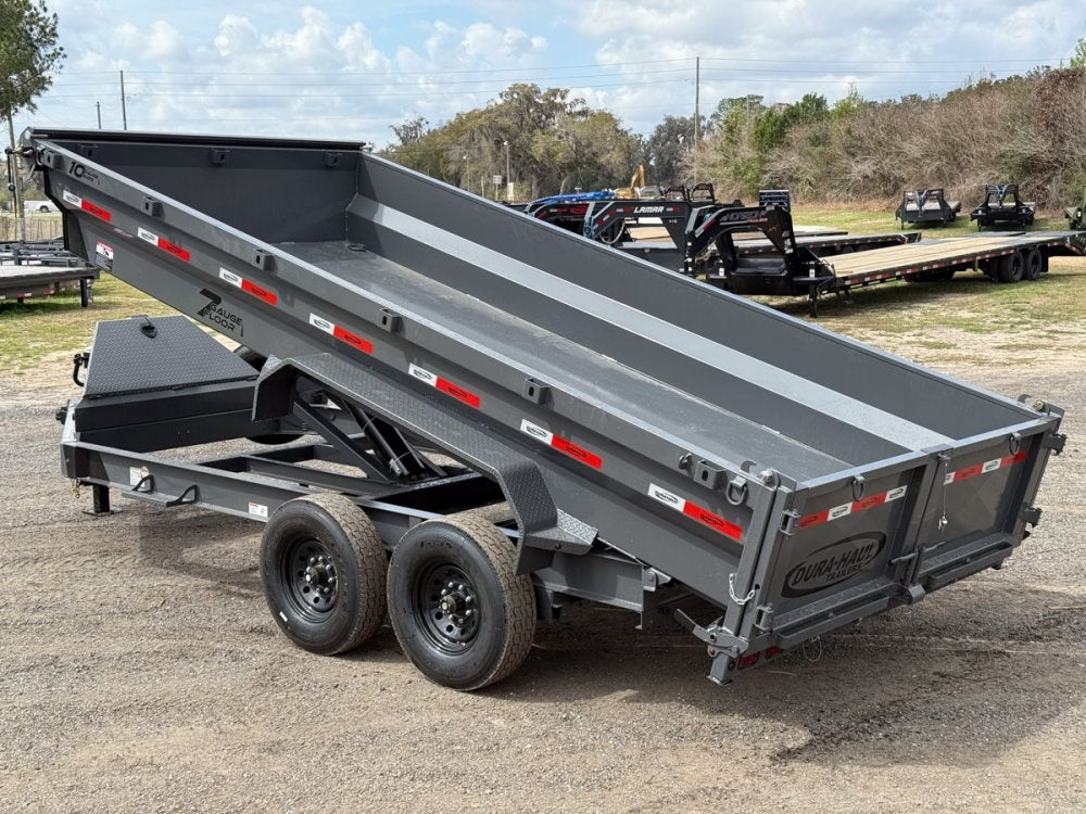 16' Dura-Haul DRL Bumper Pull Dump Trailer 24" Side Walls - (2) 8K Axles - Bumper Pull Dump - Dump Trailers - TrailerSwap