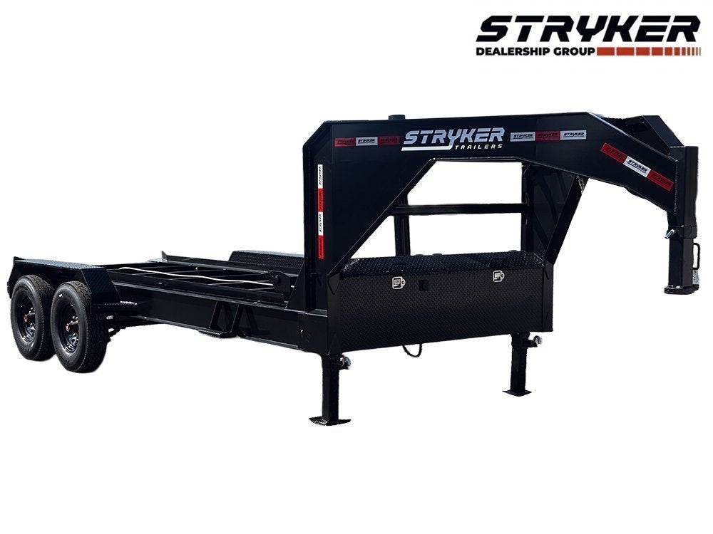 16' Gooseneck Roll Off Base Trailer (2) 8K Axles 14 ply Tires - Roll Off Base Trailer - RO 16' Gooseneck - TrailerSwap