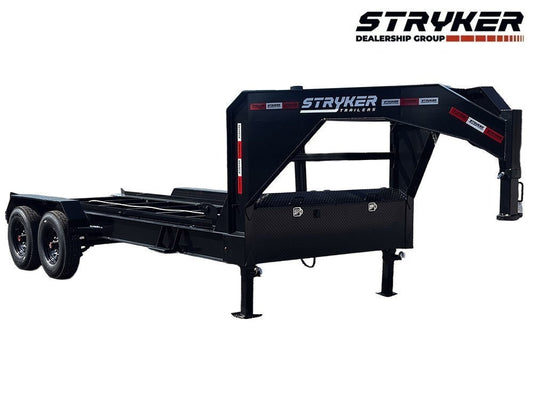 16' Gooseneck Roll Off Base Trailer (2) 8K Axles 14 ply Tires - Roll Off Base Trailer - RO 16' Gooseneck - TrailerSwap