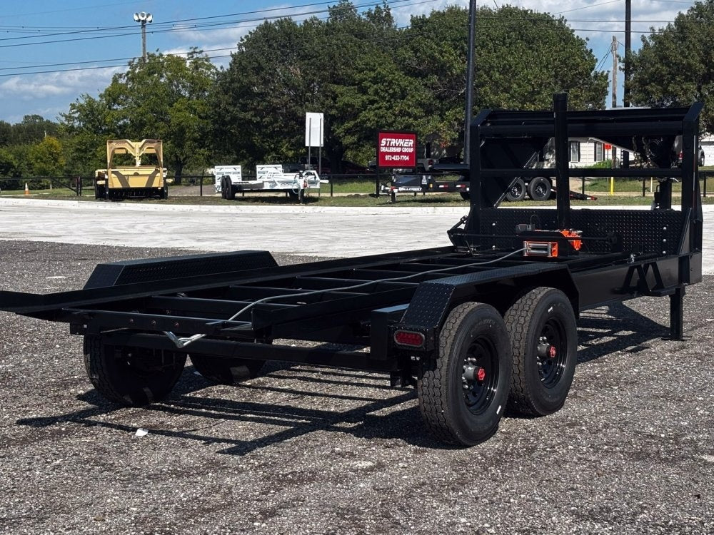 16' Gooseneck Roll Off Base Trailer (2) 8K Axles 14 ply Tires - Roll Off Base Trailer - RO 16' Gooseneck - TrailerSwap