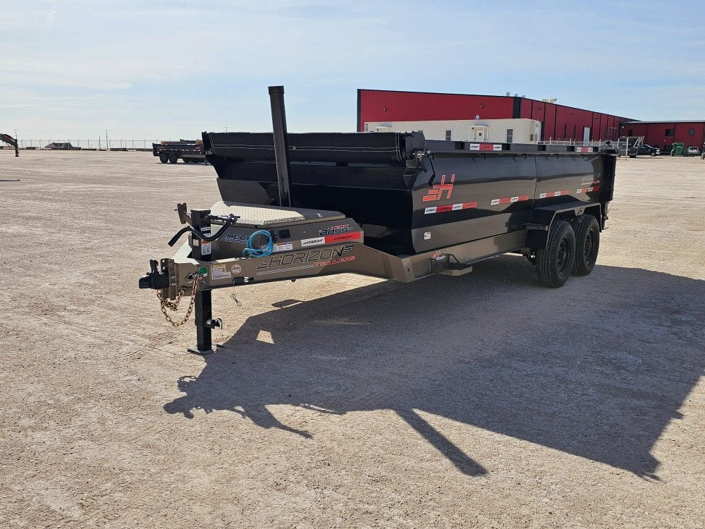 16' Horizon HZ7 Bumper Pull Dump Trailer 36" Side Walls - (2) 8K Axles - Bumper Pull Dump - TrailerSwap