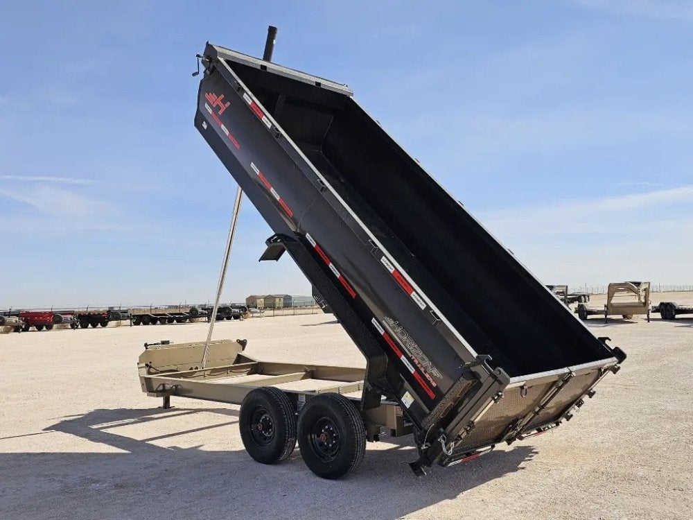 16' Horizon HZ7 Bumper Pull Dump Trailer 36" Side Walls - (2) 8K Axles - Bumper Pull Dump - TrailerSwap