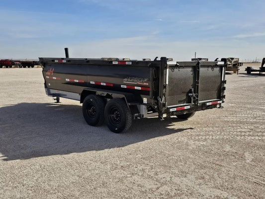 16' Horizon HZ7 Bumper Pull Dump Trailer 36" Side Walls - (2) 8K Axles - Bumper Pull Dump - TrailerSwap