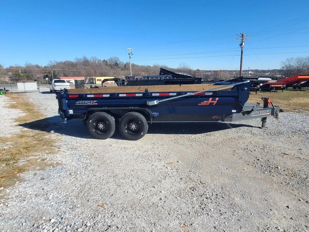 16' Horizon HZX Gooseneck Dump Trailer 24" Side Walls - (2) 10K Axles - Gooseneck Dump - TrailerSwap
