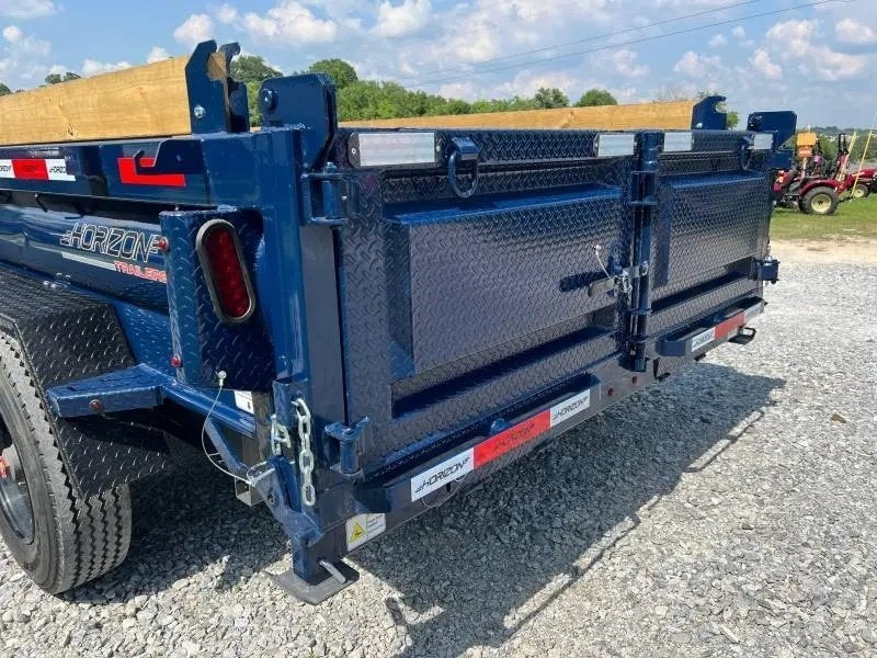 16' Horizon HZX Gooseneck Dump Trailer 24" Side Walls - (2) 10K Axles - Gooseneck Dump - TrailerSwap