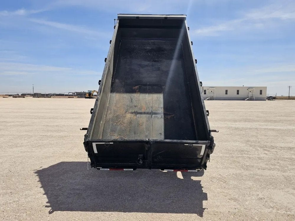16' Horizon LZ7 Gooseneck Dump Trailer 30" Side Walls - (2) 7K Axles - Gooseneck Dump - TrailerSwap