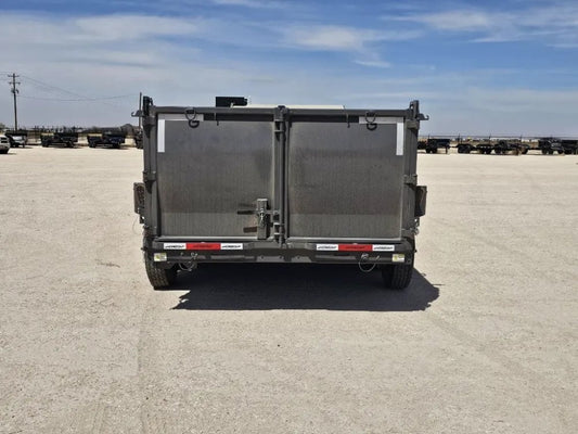 16' Horizon LZ7 Gooseneck Dump Trailer 42" Side Walls Telescopic Lift - (2) 7K Axles - Gooseneck Dump - TrailerSwap