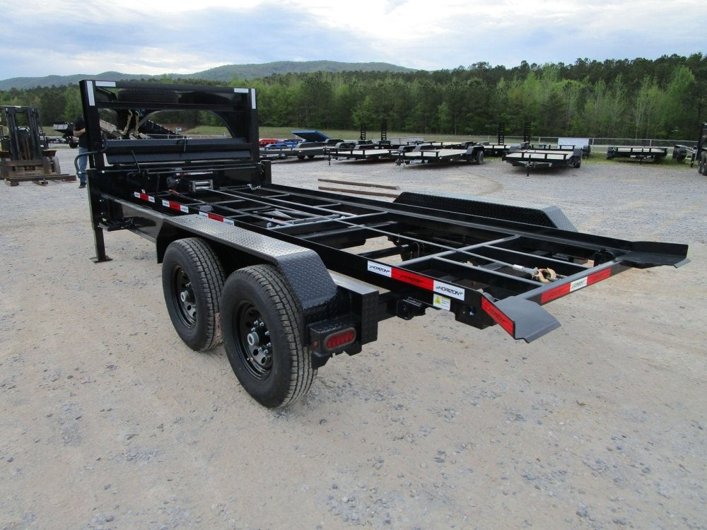 16' Horizon RDZ Gooseneck Roll Off Base Trailer - (2) 7K Axles - Roll Off Base Trailer - RO 16' Gooseneck - TrailerSwap