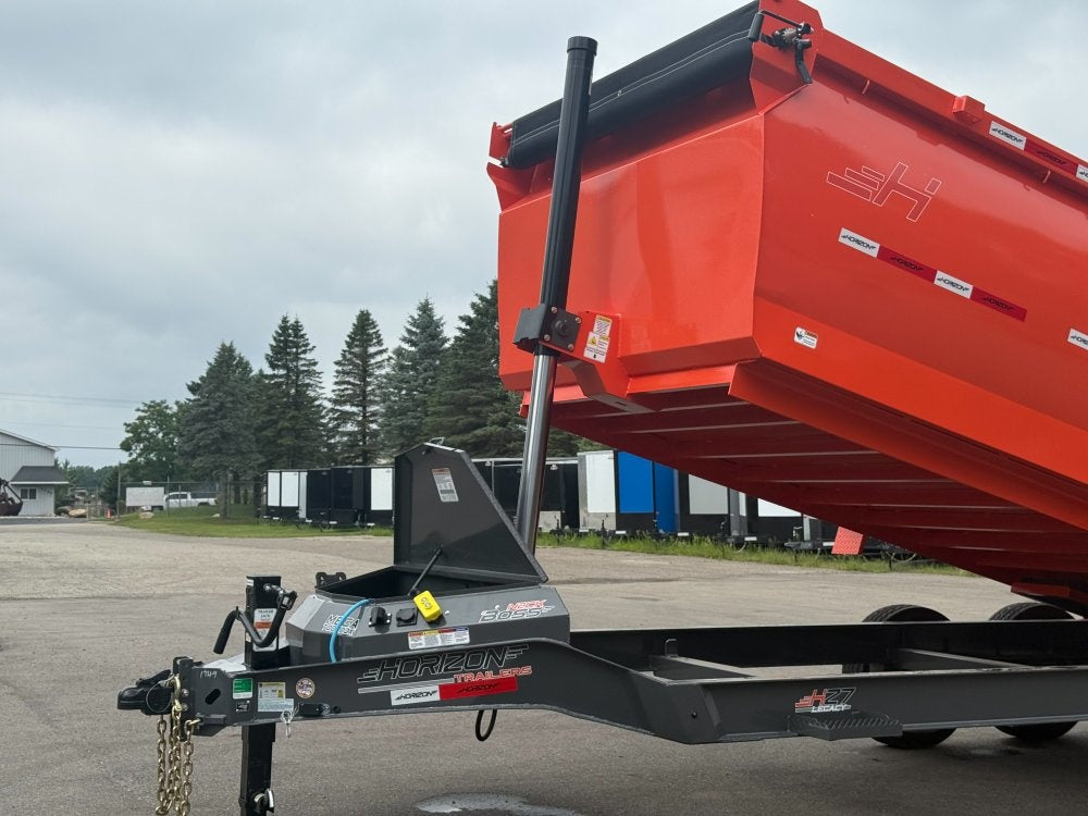 16' HZ7 Dump 48" Sides - 8K Axles - 12 Ton Telescopic Lift - 14 Ply Tires, 2 Speed Jack - Bumper Pull Dump - Dump Trailers - TrailerSwap