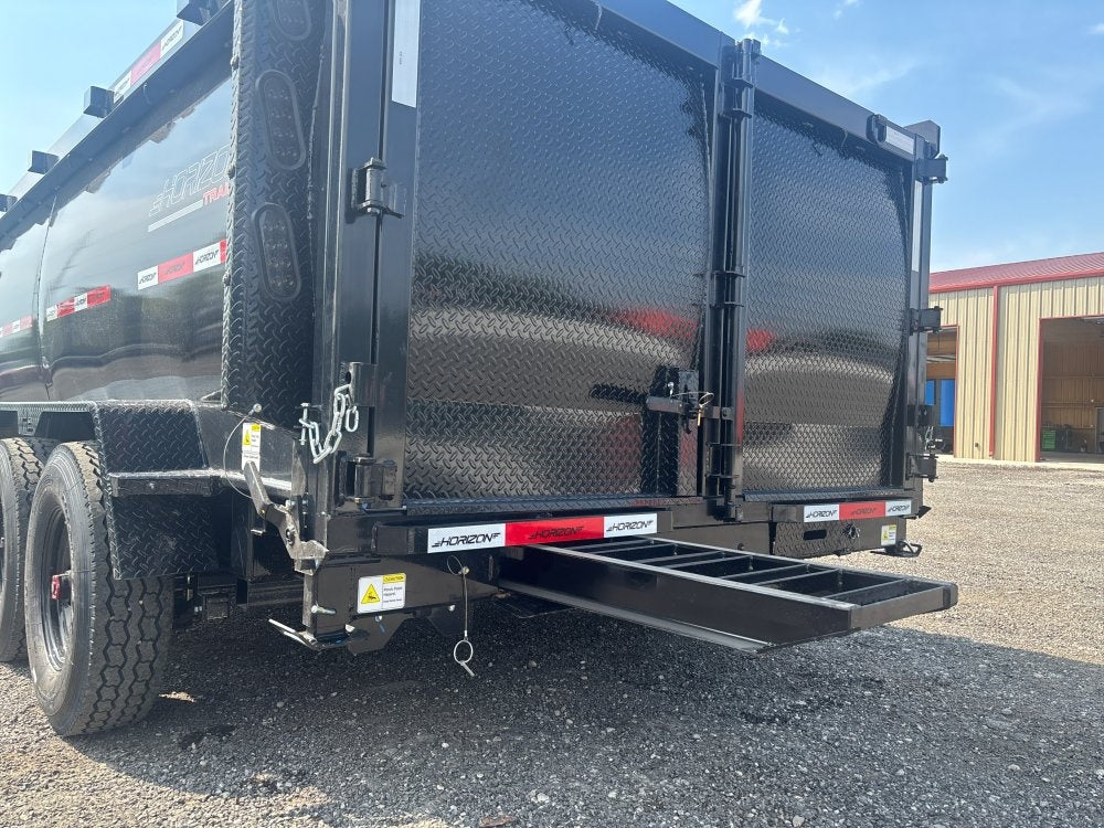 16' HZ7 GN Dump 48" Sides - 7K Axles - Gooseneck Dump - Dump Trailers - TrailerSwap