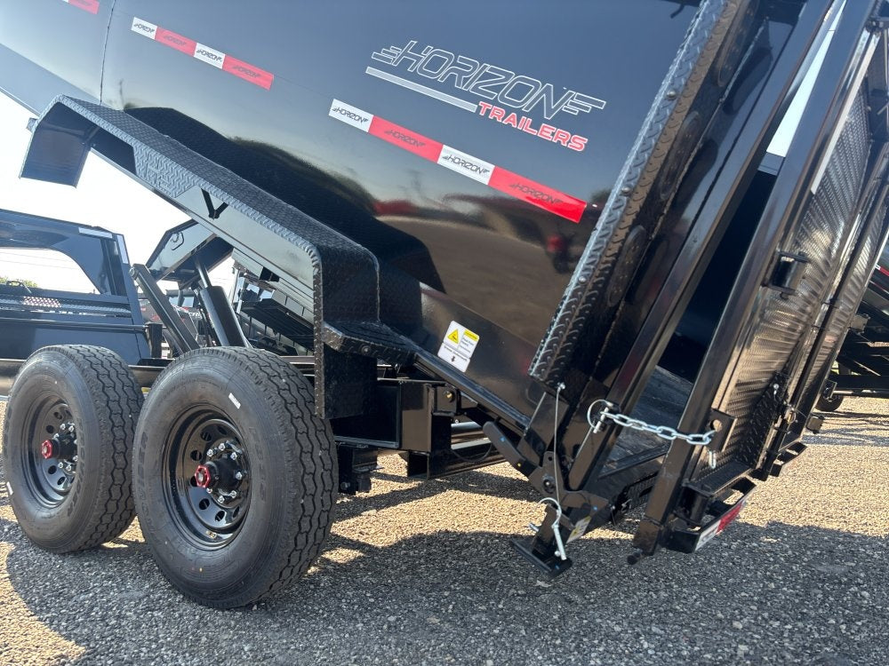 16' HZ7 GN Dump 48" Sides - 8K Axles - Gooseneck Dump - Dump Trailers - TrailerSwap