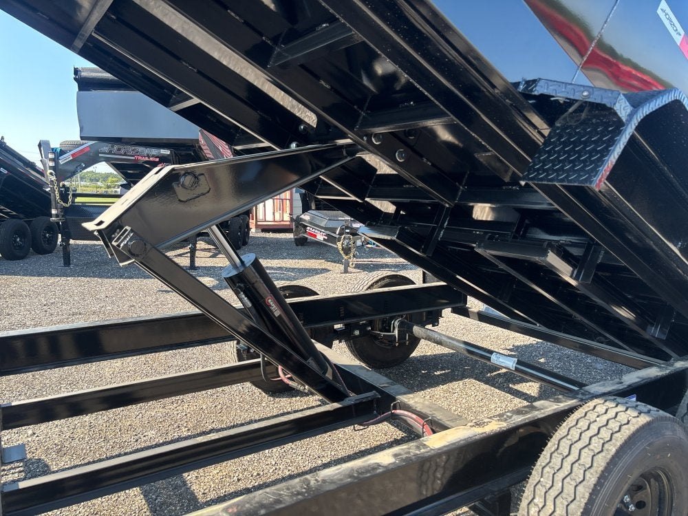 16' HZ7 GN Dump 48" Sides - 8K Axles - Gooseneck Dump - Dump Trailers - TrailerSwap