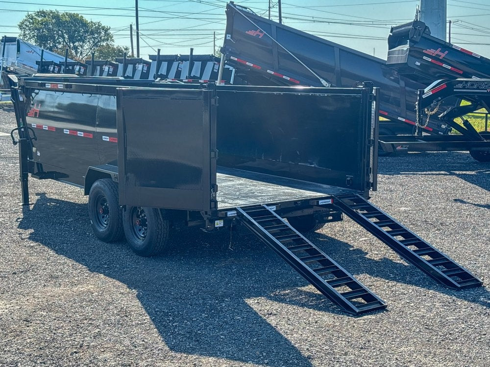 16' HZ7 GN Dump 48" Sides - 8K Axles - Gooseneck Dump - Dump Trailers - TrailerSwap