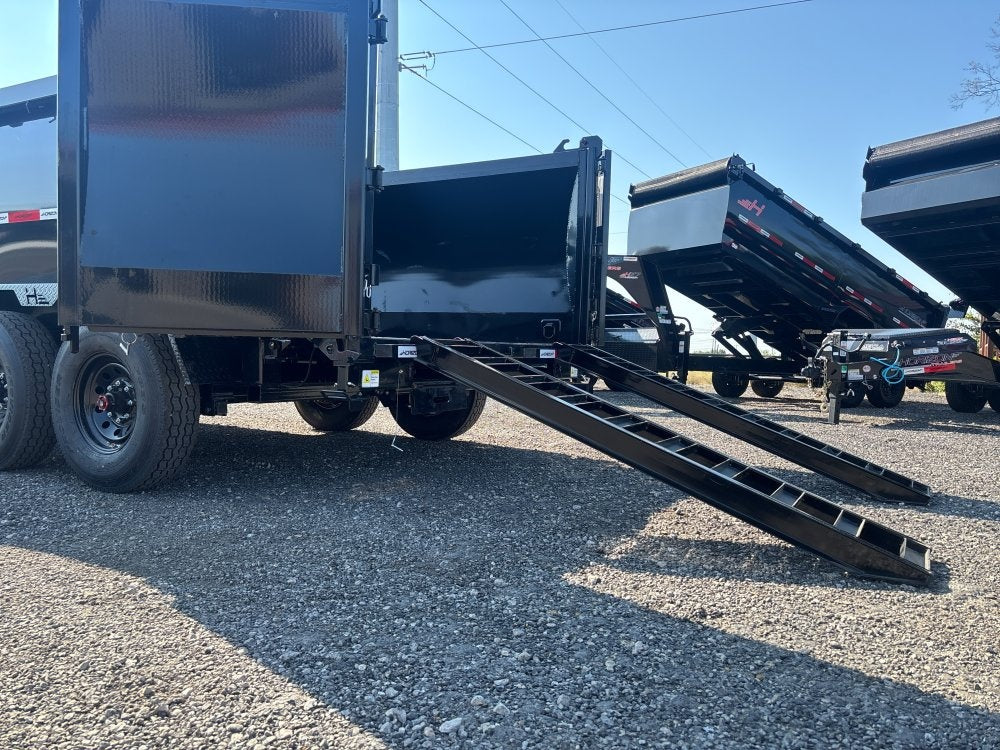 16' HZ7 GN Dump 48" Sides - 8K Axles - Gooseneck Dump - Dump Trailers - TrailerSwap