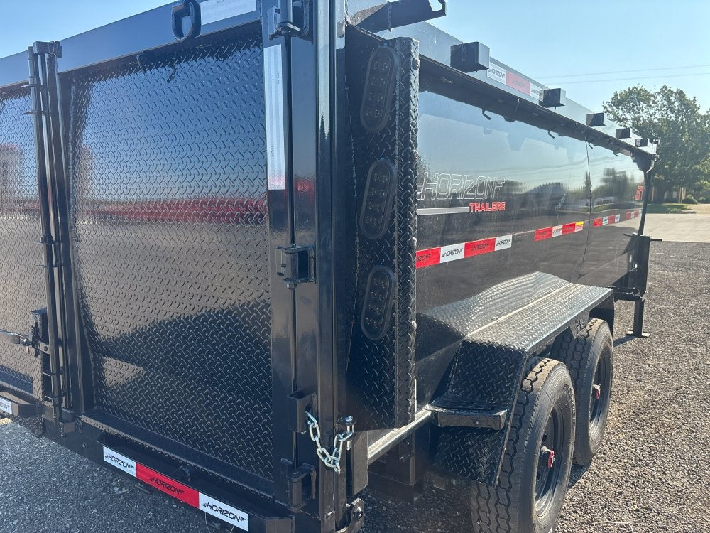 16' HZ7 GN Dump 48" Sides - 8K Axles - Gooseneck Dump - Dump Trailers - TrailerSwap