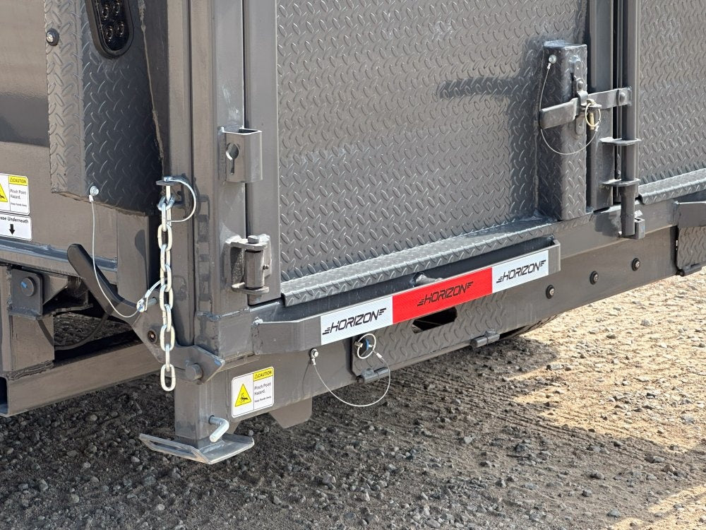 16' HZ7 GN Dump 48" Sides - 8K Axles - Gooseneck Dump - Dump Trailers - TrailerSwap