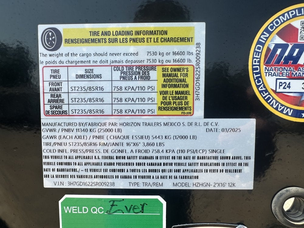 16' HZH GN Dump Trailer w/ 2' Walls (2) 12k Axles, 3-Way Door, Tarp - Gooseneck Dump - TrailerSwap