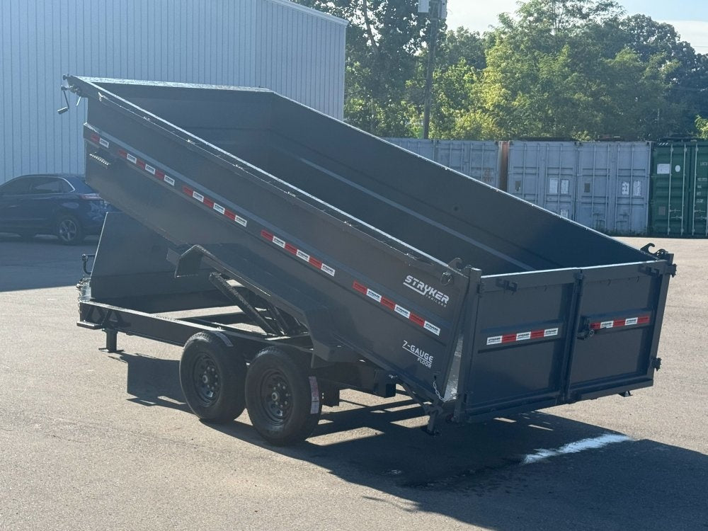 16' SDT Dump Trailer 36" Side Walls - 620 Scissor Lift - 3 Way Gate - Bumper Pull Dump - Dump Trailers - TrailerSwap