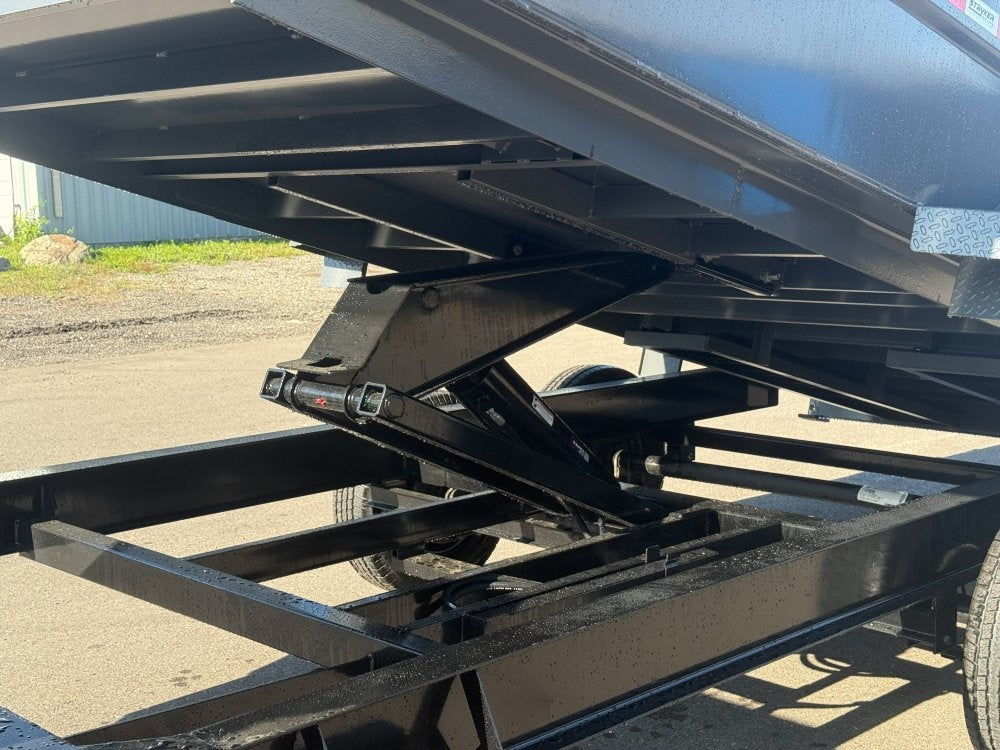 16' SDT Dump Trailer 36" Side Walls - 620 Scissor Lift - 3 Way Gate - Bumper Pull Dump - Dump Trailers - TrailerSwap