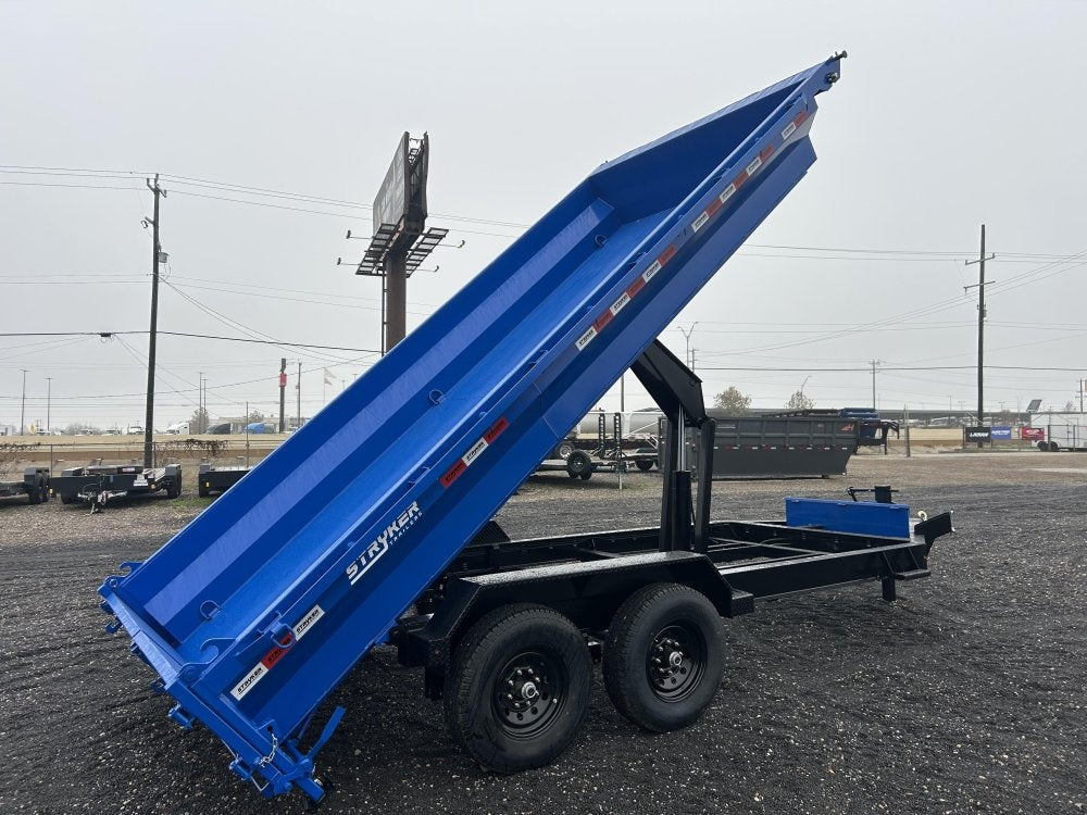 16' Stryker EDT Bumper Pull Dump Trailer 20" Side Walls - (2) 7k Axles - Bumper Pull Dump - Dump Trailers - TrailerSwap