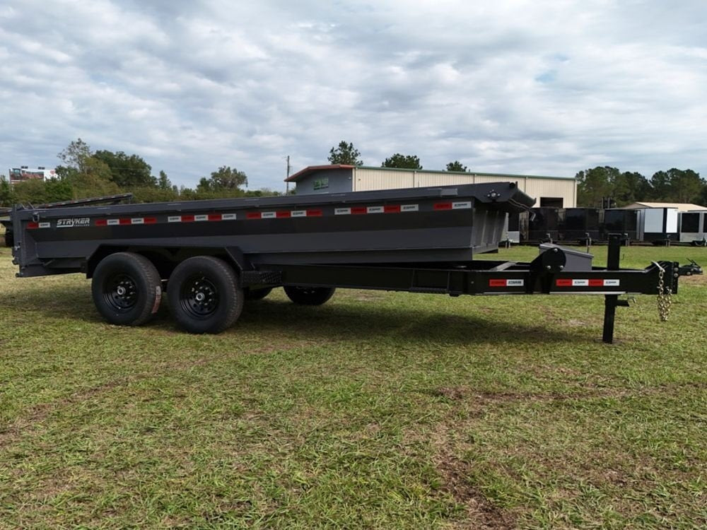 16' Stryker EDT Bumper Pull Dump Trailer 20" Side Walls - (2) 7k Axles - Bumper Pull Dump - Dump Trailers - TrailerSwap