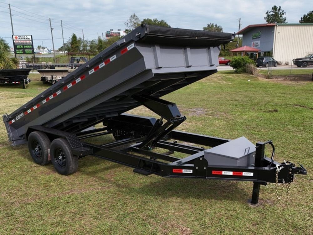 16' Stryker EDT Bumper Pull Dump Trailer 20" Side Walls - (2) 7k Axles - Bumper Pull Dump - Dump Trailers - TrailerSwap