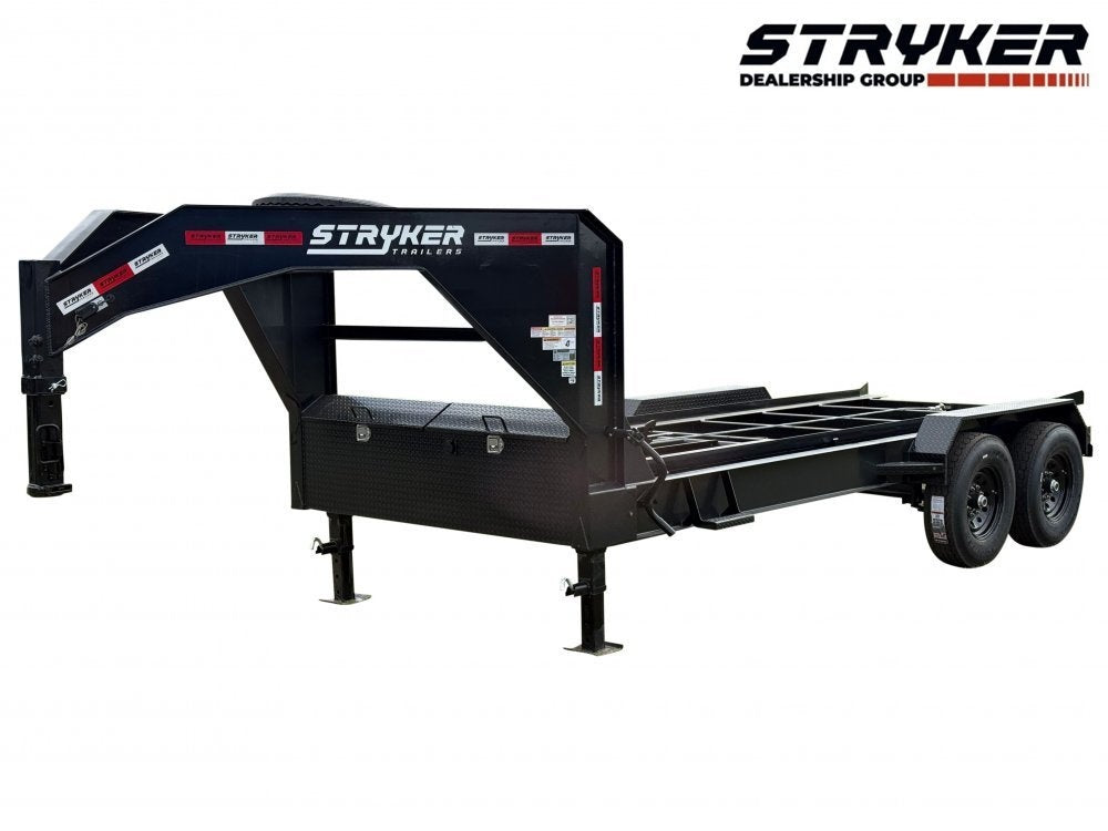 16' Stryker Gooseneck Roll Off Base Trailer - (2) 8K Axles - Roll Off Base Trailer - RO 16' Gooseneck - TrailerSwap