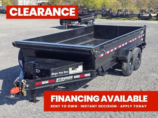 16' Stryker SDT Bumper Pull Dump Trailer 24" Side Walls - (2) 7k Axles - Bumper Pull Dump - Dump Trailers - TrailerSwap