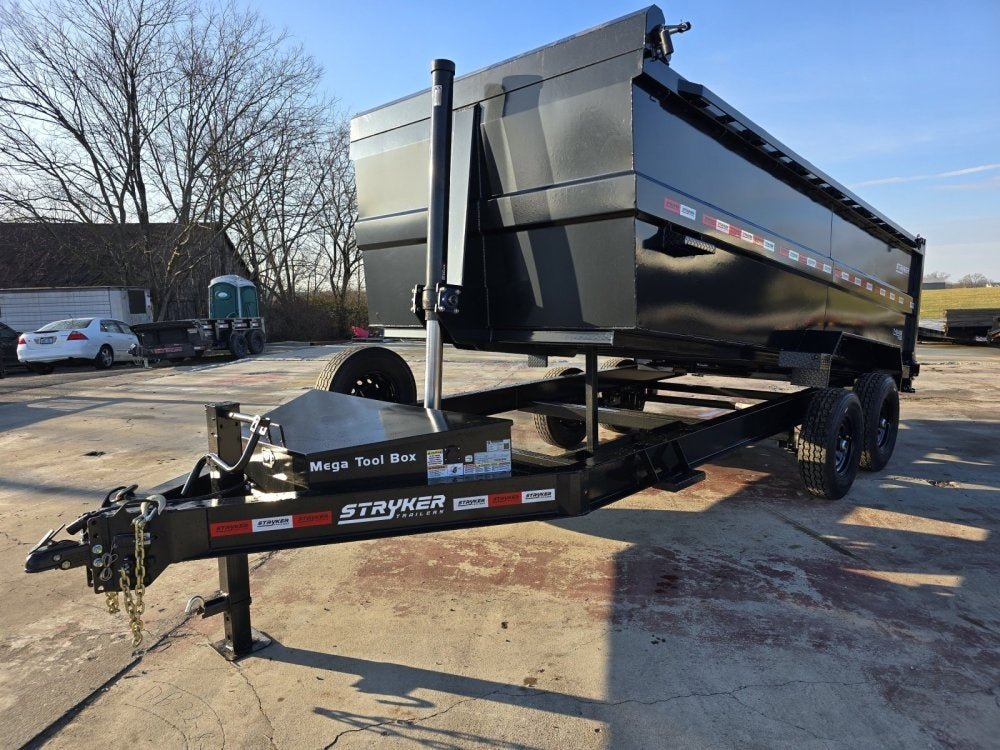 16' Stryker SDT Bumper Pull Dump Trailer 48" Side Walls - (2) 7k Axles - Bumper Pull Dump - Dump Trailers - TrailerSwap