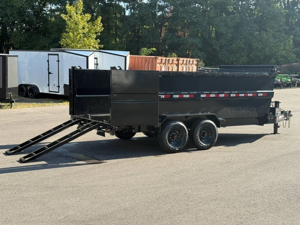 16' Stryker SDT Bumper Pull Dump Trailer 48" Side Walls - (2) 7k Axles - Bumper Pull Dump - Dump Trailers - TrailerSwap