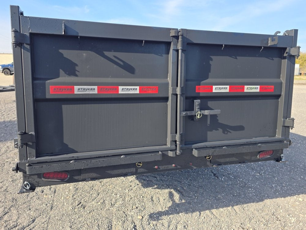 16' Stryker SDT Gooseneck Dump Trailer 36" Side Walls - (2) 8k Axles - Gooseneck Dump - Dump Trailers - TrailerSwap