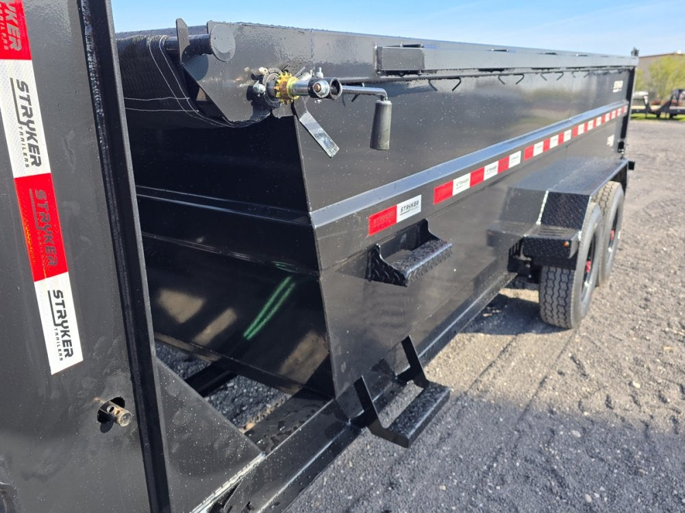 16' Stryker SDT Gooseneck Dump Trailer 36" Side Walls - (2) 8k Axles - Gooseneck Dump - Dump Trailers - TrailerSwap
