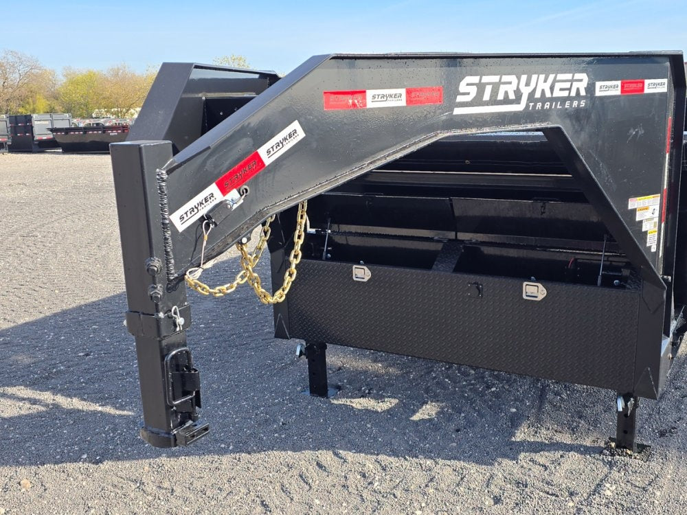 16' Stryker SDT Gooseneck Dump Trailer 36" Side Walls - (2) 8k Axles - Gooseneck Dump - Dump Trailers - TrailerSwap