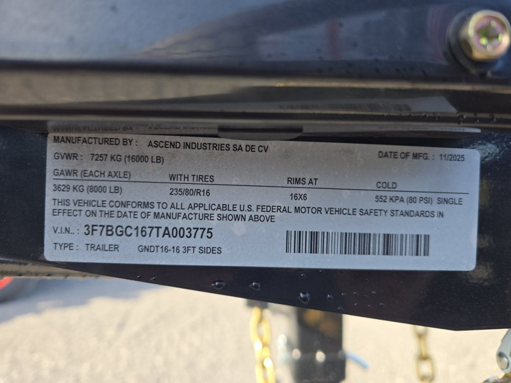 16' Stryker SDT Gooseneck Dump Trailer 36" Side Walls - (2) 8k Axles - Gooseneck Dump - Dump Trailers - TrailerSwap