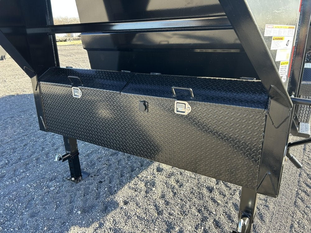 16' Stryker SDT Gooseneck Dump Trailer 48" Side Walls - (2) 7k Axles - Gooseneck Dump - Dump Trailers - TrailerSwap