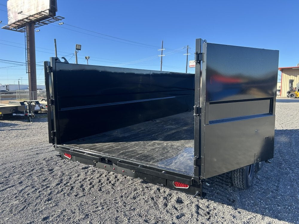 16' Stryker SDT Gooseneck Dump Trailer 48" Side Walls - (2) 7k Axles - Gooseneck Dump - Dump Trailers - TrailerSwap