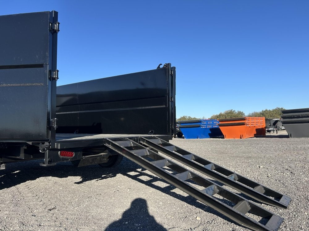 16' Stryker SDT Gooseneck Dump Trailer 48" Side Walls - (2) 7k Axles - Gooseneck Dump - Dump Trailers - TrailerSwap