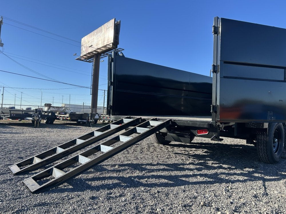 16' Stryker SDT Gooseneck Dump Trailer 48" Side Walls - (2) 7k Axles - Gooseneck Dump - Dump Trailers - TrailerSwap