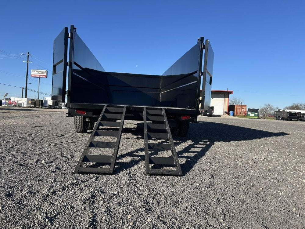 16' Stryker SDT Gooseneck Dump Trailer 48" Side Walls - (2) 7k Axles - Gooseneck Dump - Dump Trailers - TrailerSwap